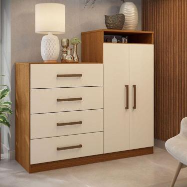 Imagem de Cômoda Sapateira Ambiente áurea Amêndola Touch Off White - Demóbile