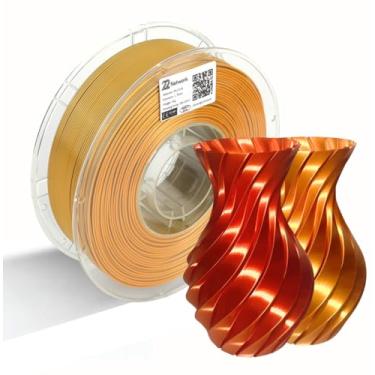 Imagem de 22 Network Filamento PLA de seda 1,75 mm, carretel de 1 kg (1 kg), 62 cores para escolher, superfície de seda brilhante e sem entupimentos, precisão ± 0,02 mm, serve na maioria das impressoras 3D FDM