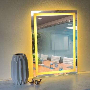 Imagem de Espelho Jateado Com 3 Tons De LED e Touch Screen Fonte Slim 80x50