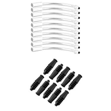 Imagem de barenx Pacote com 10 tubos de guia de freio para bicicleta V 90 graus e botas de freio em V