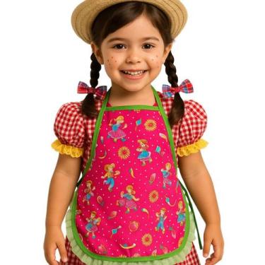 Imagem de Fantasia Avental Festa Junina Infantil - Fantasia Super
