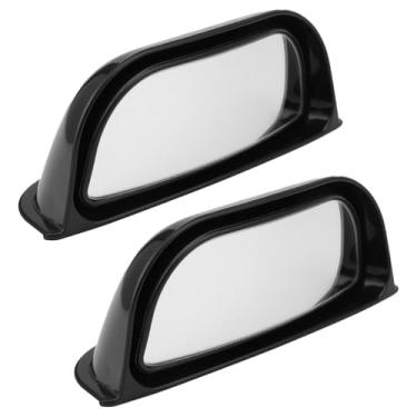 Imagem de DUSCOKE 2 peças de espelhos de ponto cego ajustáveis para banco traseiro do carro - Espelho retrovisor lateral convexo B-pilar grande angular para porta da segunda fileira retirada segura, espelho