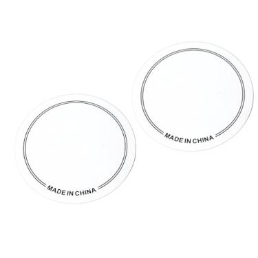 Imagem de SPYMINNPOO Protetor Resistente Ao Desgaste do Remendo da Cabeça do Tambor para o Controle Tom da Pele Tambor para o Desempenho, Protetores de Bateria de 2 Pces para a Prática (Pedal Único Branco)