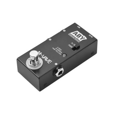 Imagem de M VAVE ABY Seletor de Linha AB Switch Mini Pedal de Efeito de Guitarra True Bypass Guitar Bass Pedal AB Caixa ABY Channel Switch para Entusiastas de Música