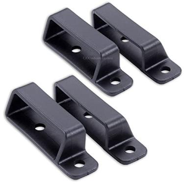 Imagem de Pastilhas de montagem universais para coldre HolsterSmith - Passadores de cinto angulados OWB - (Preto) - (Serve para cintos de até 4,4 cm) - (2 pares)