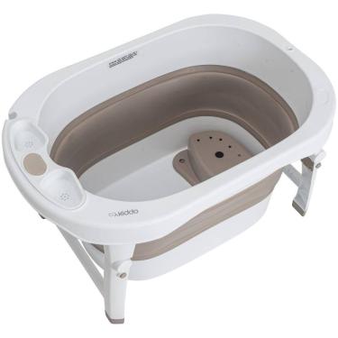 Imagem de Banheira Ofurô Infantil Kiddo Oyster+ Cappuccino Dobrável