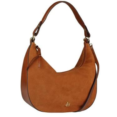 Imagem de Bolsa Grande Angelina Linea Bella 5561, Marrom, Feminino, Único