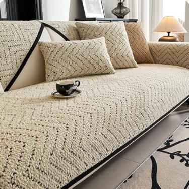 Imagem de Capa de sofá para animais de estimação, lavável, antiderrapante, protetor de sofá para cães e sofás bege 110 x 110 cm
