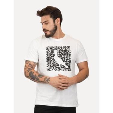 Imagem de Camiseta Reserva Masculina Regular Greenk QR Code Branca-Masculino