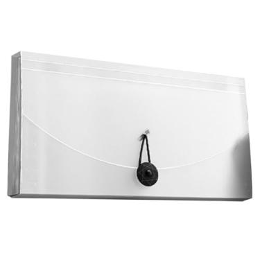Imagem de AYNEFY Pasta de Arquivo Expansível Com 13 Bolsos, Organizador de Documentos Portátil, Armazenamento de Plástico Durável para Escritório, Sala de Aula, Viagens (Transparente)