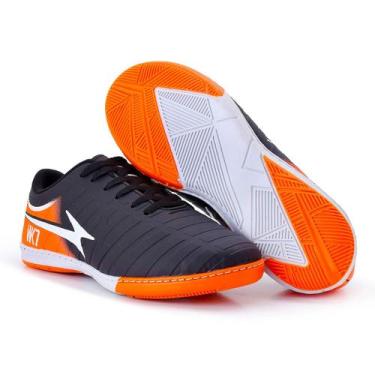 Imagem de Chuteira Adulto Masculina Feminina Unissex Quadra Salão Futsal, Preto 