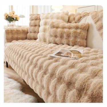 Imagem de SPXMQSS Capa para sofá, capa de sofá seccional, antiderrapante, universal, em forma de L, protetor de sofá grosso, capa de sofá de canto, protetor de móveis, lavável P 45 x 45 cm