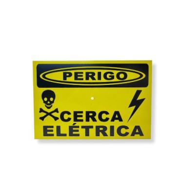 Imagem de Placa em aluminio cerca eletrica - inove