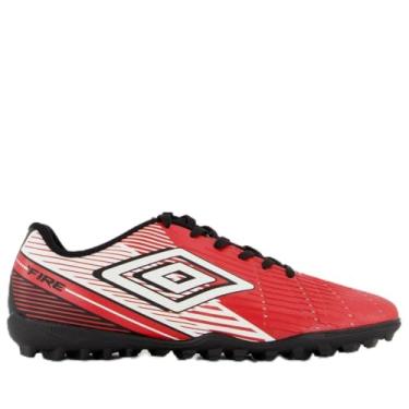 Imagem de Chuteira Umbro Fire Society Vermelha 40