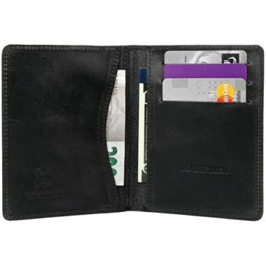 Imagem de Carteira Masculina de Couro Porta Cartão Na Caixa Ótimo presente Cód: 