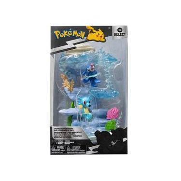 Imagem de Pokemon - Playset De 15Cm Subaquático Com 2 Bonecos Popplio E Horsea