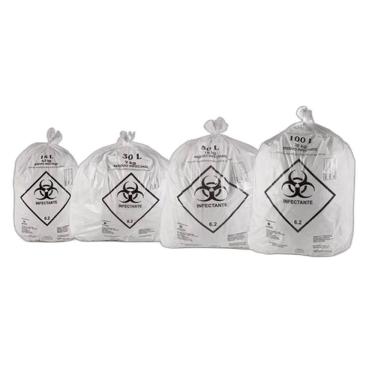 Imagem de Saco De Lixo Infectante 30 Litros Branco C- 100 Unidades