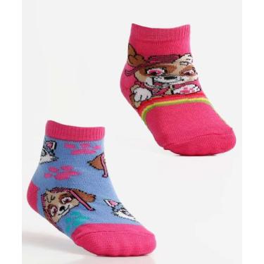 Imagem de Kit 2 Pares Meias Infantil Soquete Patrulha Canina Nic-43123 - NICKELO