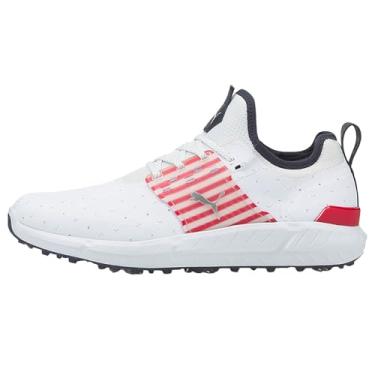 Imagem de PUMA Ignite Articulate Love Golf/H8 Golf masculino, Puma Branco/prata PUMA / patrulha de esqui, 46