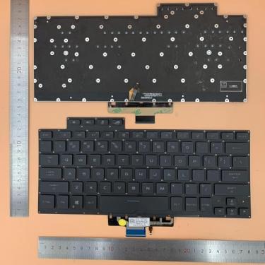 Imagem de Siakoocty Substituição de laptop com layout dos EUA com teclado retroiluminado para laptop ASUS ROG Zephyrus G14 GA401 GA401U Series, Zephyrus G14 teclado de substituição com retroiluminação US Layout