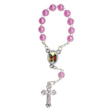 Imagem de 50 Mini Terço Foto São Pedro e São Paulo - SJO Artigos Religiosos, Ros