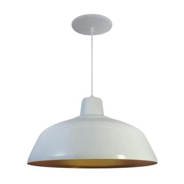 Imagem de Kit 2 Luminária Pendente Retro 40cm Interior Cobre Com Fiação 110/220v