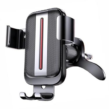 Imagem de Suporte de ventilação de carro com gancho de metal atualizado 2025, rotação de 360°, suporte de telefone com fixação automática para iPhone 17/16/15 Pro Max, Samsung Galaxy S25/S24, smartphones de 4,7