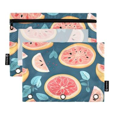 Imagem de Wassud Pastas de fichário com 3 furos, pastas de bolso de toranja, organizador de pasta de arquivo para escritório em casa, pacote com 2