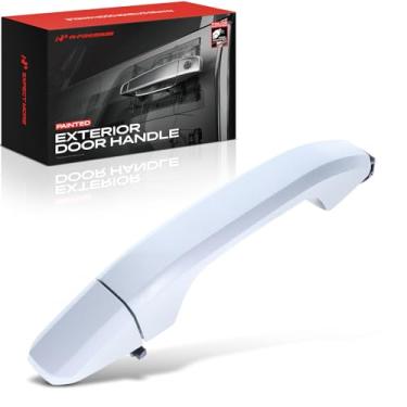 Imagem de A-Premium Maçaneta exterior pintada do lado do motorista ou do passageiro traseiro compatível com Chevy & GMC - Silverado 1500 2014-2019, Silverado/Sierra 2500 3500 HD Sierra 1500 Limited, Silver