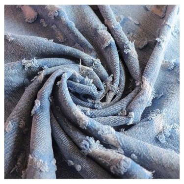 Imagem de Tecido Jeans Azul Para Costura Artesanato Tecido Jeans De Peso Médio Por Jarda Material Jeans(Blue 1,1.6x2m)