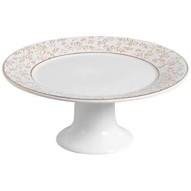 Imagem de Porta Torta de Cerâmica Christmas Lights Branco 32cm - Scalla