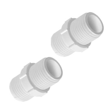 Imagem de Niple Conexão Duplo 1/2" x 1/2" PVC Linha Roscável | Utilimix | 02 un