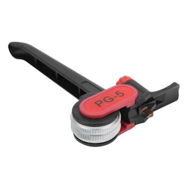 Imagem de Luqeeg Cortador Longitudinal do Descascador de Cabos Com Profundidade Ajustável para Diâmetro de Cabo Redondo ≥25 Mm Ferramenta de Corte para Eletricistas ABS, Manual do Descascador de Fios de Aço
