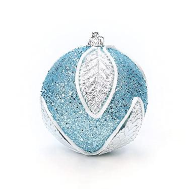 Imagem de Estink Enfeites de Bolas de Natal, 8cm Decorações de Espuma Mergulhadas Em Pó para Árvore, Guirlanda, Pendurar na Janela Com Ornamentos Coloridos Pré-Decorados (#3)