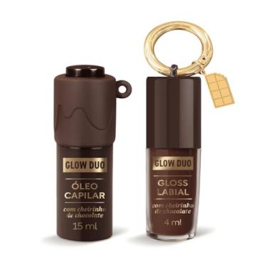 Imagem de OX Marimaria Glow Duo Kit Óleo Capilar 15ml + Gloss Labial 4ml com Cheirinho de Chocolate, Edição Limitada