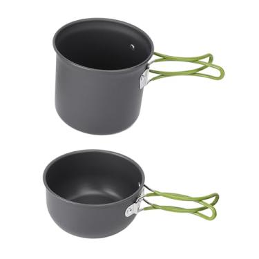 Imagem de Dioche Conjunto de Cozinha de Acampamento Kit de Panela de Liga de Alumínio, Colher, Garfo, Kit de Panelas de Acampamento Portátil, de Bagunça Com Bolsa de Transporte para