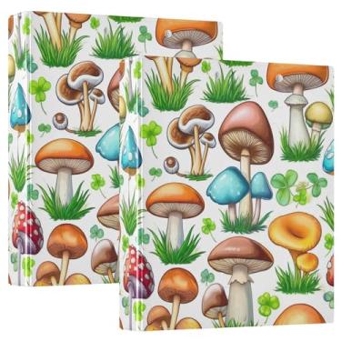 Imagem de Fichários personalizados de 3 anéis de 3 anéis de 3 cm com 200 folhas, pastas de portfólio, anel redondo, 31,5 x 27 x 6 cm, 1 pacote