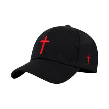 Imagem de Boné Snapback De Algodão Preto Liso Casual Hip Hop Para Homens E Mulhe