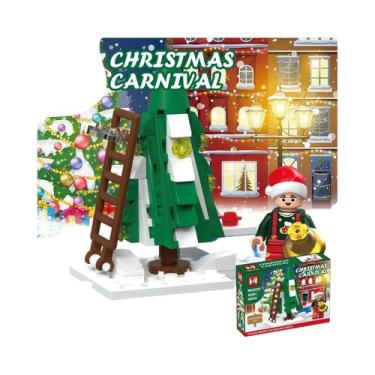 Imagem de Conjunto De Blocos De Montar De Natal Para Crianças 70-90 Peças 4 Em 1