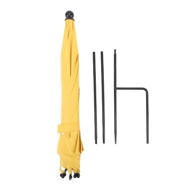 Imagem de ZJchao Planta Guarda-chuva à Prova de Sol Altura Ajustável Haste Liga Jardim Guarda-chuva Sombra Capa para Terraços Varandas Estufas (Amarela)