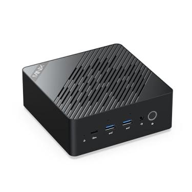 Imagem de MINIX ER937-AI Mini PC, AMD Ryzen AI 9 HX 370 (80TOPS), Radeon 890M, 32GB DDR5/1TB PCIe 4.0 SSD/Fingerpint Lock Mini Gaming PC/Wi-Fi 7/Dual 2.5G LAN/Quad 8K Display para jogos, negócios, criação