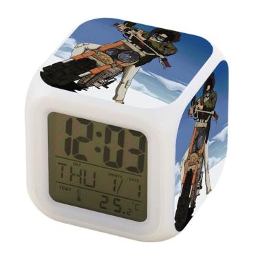 Imagem de Despertador Aloboxes Square LED Digital com despertador de 8 cm