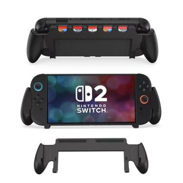 Imagem de AriKroii Grip Protective Case with Stand for Nintendo Switch 2,for Switch 2 Grip Case with 5 Game Slots and Foldable JoyCon Holder, Comfortable & Ergonomic Grip