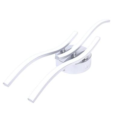 Imagem de Luz de teto LED curva com 3 ramos moderno forma ramo criativa lâmpada alumínio alta eficiência energética para decoração quarto sala estar hotel e hal