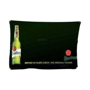 Imagem de Bandeira Artística De Camping Com Logo Da Cerveja Pilsner Urquell De A