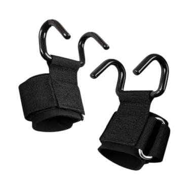 Imagem de Vaveren Conjunto de 2 Ganchos de Levantamento de Peso com Protetores de Pulso, Confortáveis ​​e Multifuncionais, para Musculação e Barra Fixa.
