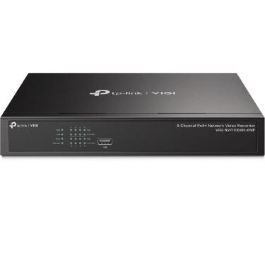 Imagem de Gravador de Vídeo NVR Tp-link Vigi NVR1008H-8MP PoE+, 8 Canais, H.265+, Preto