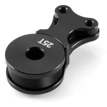 Imagem de MORLORDY 25T RC Servo Saver Aluminum Servo Arm for 1/10 Arrma Fury Mega RC Short Course Truck Upgrades Parts (Black)