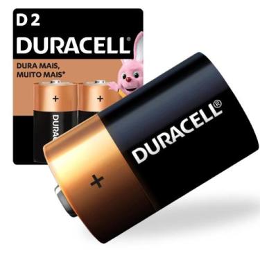 Imagem de Pilha Alcalina Duracell Grande D 2 unidades Duracell