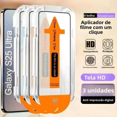 Imagem de Protetor De Tela De Vidro Temperado Ultra HD 3 Peças Para Samsung Gala